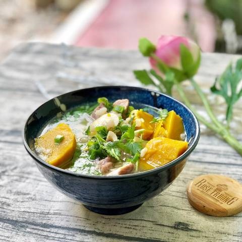 canh bí đỏ đậu ngự hầm với xương 4