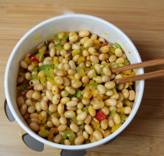 rau xa lach tron salad dau cho bua toi nhe nhang va thanh dam 3
